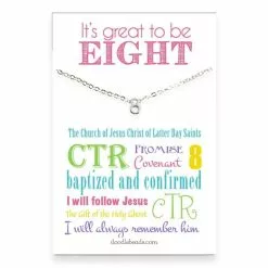 Doodle Beads Necklace It's Great To Be 8 Silver