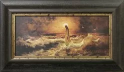 Julius Von Klever Christ Walking On Water Framed Art