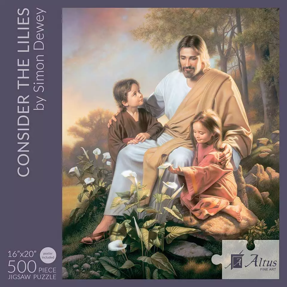 Simon Dewey Puzzle Consider The Lilies 500 Pc 3 Simon Dewey Puzzle Consider The Lilies 500 Pc