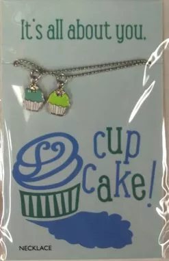 Necklace Silver Cupcake
