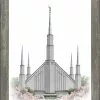 Brent Borup Boise Temple 15x18 Gray Frame 1 Brent Borup Boise Temple 15x18 Gray Frame -Modest Clothing Sales Boise2011x14201226010