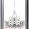 Brent Borup Brigham City Temple 19x23 Silver Frame -Modest Clothing Sales Brigham20City2016x20201225921
