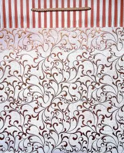 Gift Bag Stripes And Scrolls