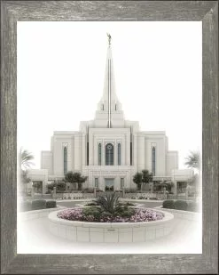 Brent Borup Gilbert Temple 15x18 Gray Or Natural Frame