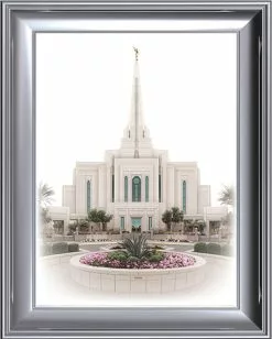 Brent Borup Gilbert Temple 19x23 Silver Frame