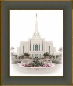 Brent Borup Gilbert Temple 30x36 Black/Gold Frame