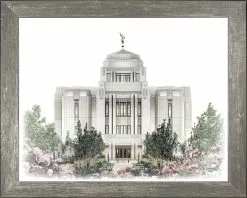 Brent Borup Meridian Temple 15x18 Gray Frame