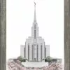 Brent Borup Oquirrh Mt Temple 15x18 Gray Frame -Modest Clothing Sales Oquirrh20Mt.2011x14201226768