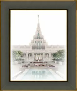 Brent Borup Phoenix Temple 30x36 Black/Gold Frame