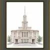 Brent Borup Payson Temple 30x36 Black/Gold Frame -Modest Clothing Sales Payson2024x30201226492