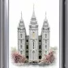 Brent Borup Salt Lake Temple 19x23 Silver Frame -Modest Clothing Sales Salt20Lake2016x20201226270