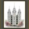 Brent Borup Salt Lake Temple 30x36 Black Gold Frame 1 Brent Borup Salt Lake Temple 30x36 Black Gold Frame -Modest Clothing Sales Salt20Lake20Temple2024x30201226294