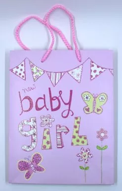 Gift Bag Baby Girl Pink